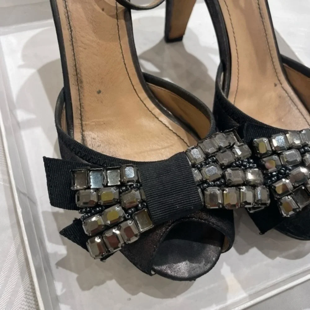 See by Chloe Platform Bow Jeweled Sandals Size 41
